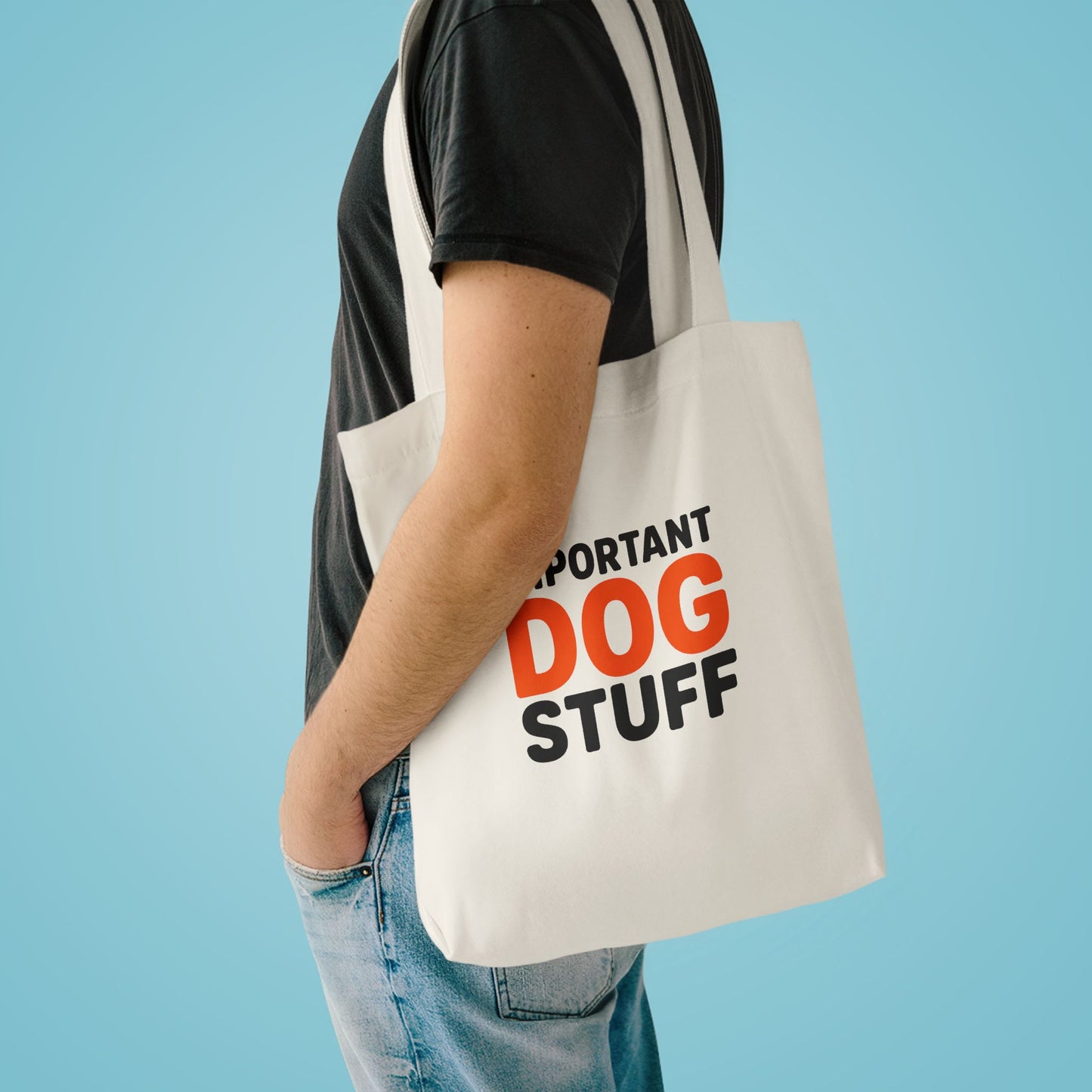 Dog Person Tote Bag - Reusable Canvas Shopper